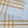 圖片 BURBERRY 經典款輕盈格紋羊毛圍巾 藍色/啡色 8018488