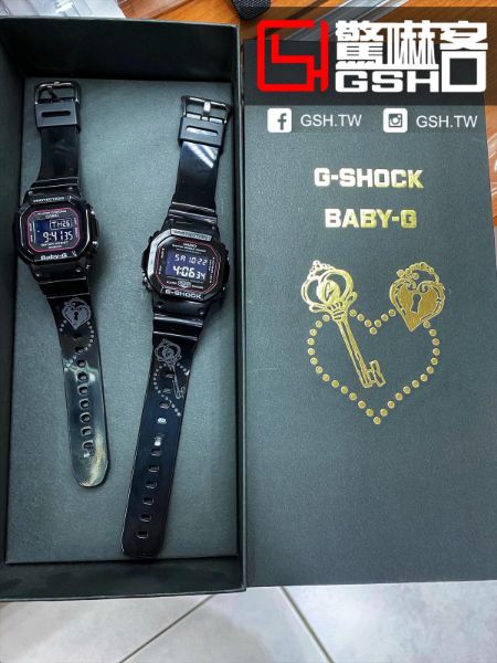 圖片 2018 情人對錶組 G-SHOCK x BABY-G 天使與惡魔 黑 SLV-18B-1