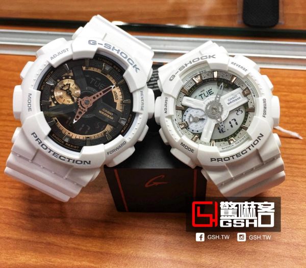 圖片 G-SHOCK X miniGSHOCK 甜美系列 白玫瑰金 情人對錶