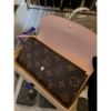 圖片 Louis Vuitton LV 經典老花 內裏粉紅色 扣子長夾