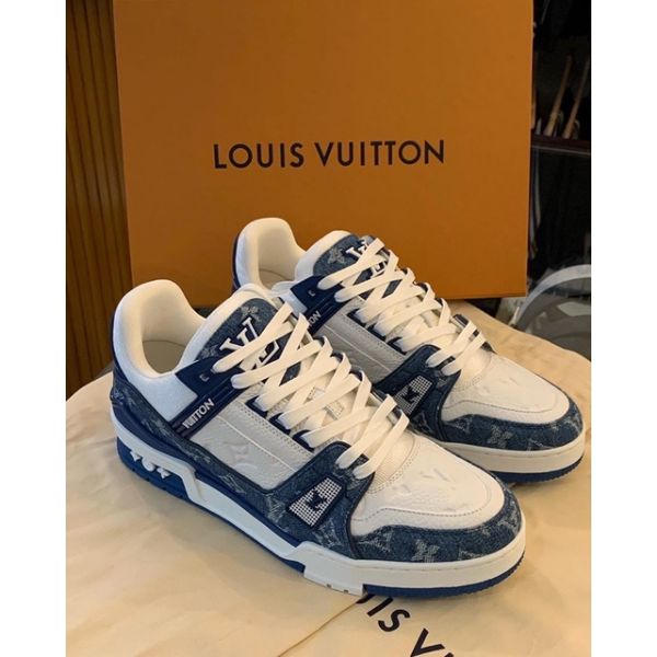 圖片 Louis Vuitton LV TRAINER 牛仔藍 配色 球鞋