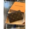 圖片 Louis Vuitton LV 經典 焦糖色 絕版 鎖頭設計 女生短夾