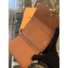 圖片 Louis Vuitton LV 經典 焦糖色 絕版 鎖頭設計 女生短夾