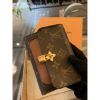圖片 Louis Vuitton LV 經典 焦糖色 絕版 鎖頭設計 女生短夾