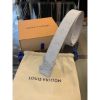 圖片 Louis Vuitton LV 經典 白色老花、銀色老花設計 經典男生皮帶