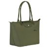 圖片 LONGCHAMP 經典基本款 長把手折疊肩揹包S號 綠色 L2605/919479