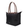 圖片 LONGCHAMP 經典基本款 長把手折疊肩揹包L號 黑色 L1899089001