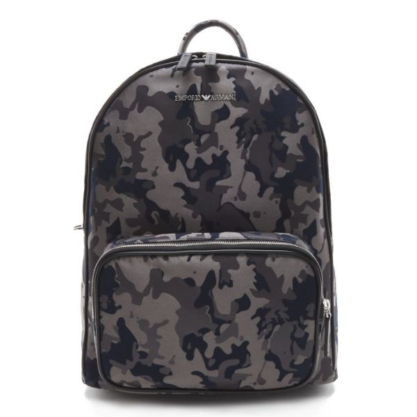 圖片 EMPORIO ARMANI 後背包 迷彩圖案黑色  Y4O311 Y018E