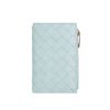 圖片 BOTTEGA VENETA BV 女款水藍色按扣對折中夾 含拉鍊零錢袋   667468 VCPP2 3902