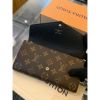 圖片 Louis Vuitton LV 經典拼接配色 老花滿版設計 女生扣子長夾
