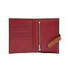 圖片 LOEWE 女款中號粒面小牛皮按扣錢包/中夾 棕色  C660S87X01/3639