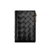 圖片 BOTTEGA VENETA BV 女款按扣對折短夾 含拉鍊零錢袋 黑色 667468 VCPP2 8425