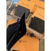 圖片 Louis Vuitton Lv經典黑色老花、灰色老花、棋盤格紋設計黑色男生 男款 皮夾 短夾