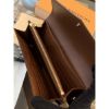 圖片 Louis Vuitton LV 經典 粉紅色、咖啡色老花 拉鍊、扣子長夾