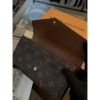 圖片 Louis Vuitton LV 經典 粉紅色、咖啡色老花 拉鍊、扣子長夾