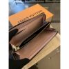 圖片 Louis Vuitton LV 經典 粉紅色、咖啡色老花 拉鍊、扣子長夾