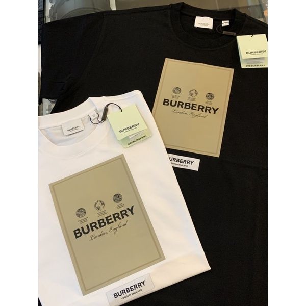 圖片 Burberry 經典品牌標籤Logo設計 新款 短袖T恤上衣