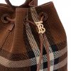 圖片 Burberry 80561381 小型針織格紋拼皮革 TB 水桶包