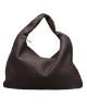 圖片 Bottega Veneta Ebano Intrecciato Nappa Maxi 羊皮編織包 烏木棕色