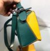 圖片 Loewe 小款 經典小牛皮 Puzzle包 綠粉拚色