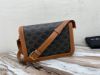 圖片 Celine 18888 Teen 帆布及小牛皮Triomphe 凱旋門包 黃褐色