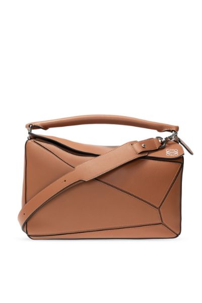 圖片 Loewe 大款經典小牛皮 Puzzle包 焦糖色