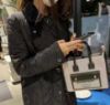 圖片 Burberry 80441421 Freya 迷你雙色帆布拚皮芙蕾雅包 付長肩帶 黑色
