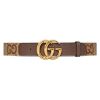 圖片 GUCCI 經典雙G扣皮帶壓紋棕色皮革 90CM  400593UQLAC.2572