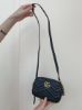 圖片 Gucci GG Marmont Mini 448065 黑色波浪紋絎縫肩背包
