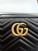 圖片 Gucci 447632 GG Marmont 中款立體浮雕山型紋相機包 黑色