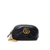 圖片 Gucci 625691 GG Marmont 鑰匙釦拉鍊零錢包 黑色