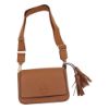 圖片 TORY BURCH Thea Web 經典流蘇斜背包 棕色 84778 909