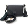 圖片 TORY BURCH Thea Web 經典流蘇斜背包 黑色 84778 001