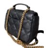 圖片 TORY BURCH Willa 格紋金色金屬LOGO斜背包 黑色 87861 001