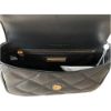 圖片 TORY BURCH Willa 格紋金色金屬LOGO斜背包 黑色 87861 001
