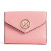 圖片 MICHAEL KORS MK Carmen 皮革三折信封式 粉色錢包   34S1GNME6L 664