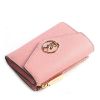圖片 MICHAEL KORS MK Carmen 皮革三折信封式 粉色錢包   34S1GNME6L 664