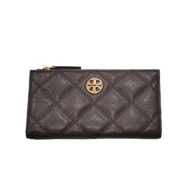 圖片 TORY BURCH 女款皮革長夾 火山石色 89490 066