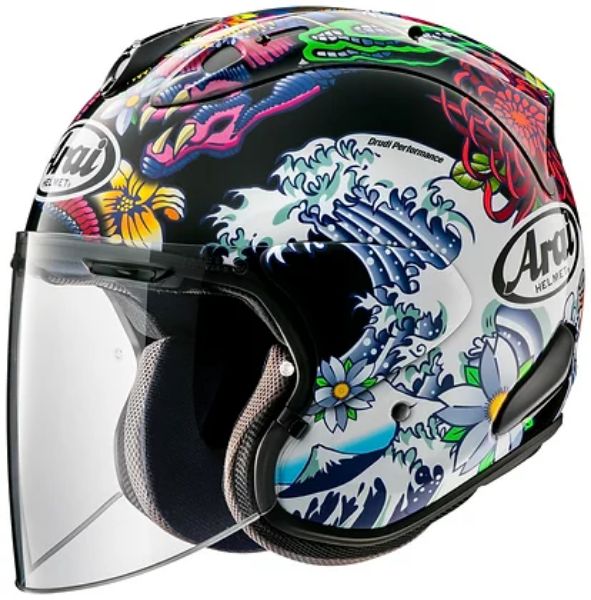 圖片 ARAI VZ-RAM 浮世繪 黑