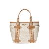 圖片 MICHAEL KORS Maeve 小號老花托特包 白色  30T2G5VT1B149