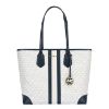 圖片 MICHAEL KORS Eva 大號老花托特包 白色   30F9SV0T3B498