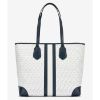 圖片 MICHAEL KORS Eva 大號老花托特包 白色   30F9SV0T3B498