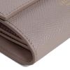 圖片 CELINE 經典燙金LOGO小牛皮 釦式零錢袋三折短夾 灰色  10B573BEL.10BL