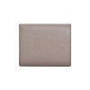 圖片 CELINE 經典燙金LOGO小牛皮 釦式零錢袋三折短夾 灰色  10B573BEL.10BL