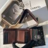 圖片 CHANEL COCO 菱格紋荔枝牛皮三折短夾