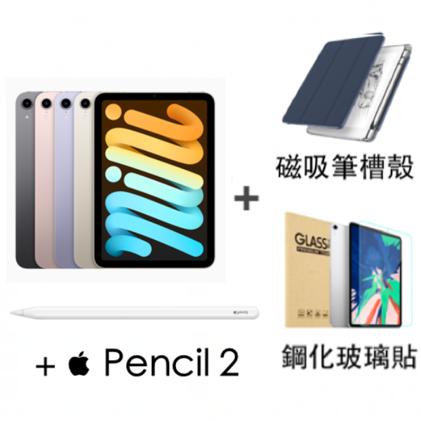 圖片  iPad Ｍini 6 64G 筆貼套組
