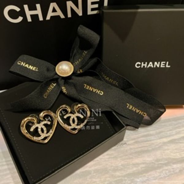 圖片 Chanel 23C 大愛心耳環