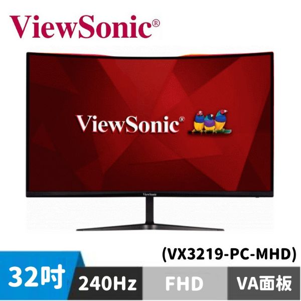 圖片 ViewSonic VX3219-PC-MHD 曲面電競螢幕 (32型/FHD/HDMI/喇叭/VA)	