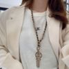 圖片 Chanel 黑金穿皮鑰匙長項鍊