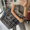 圖片 全新Chanel 三合一毛呢沙灘包